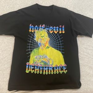 RARE JUICE WRLD HALF EVIL DEATH RACE T-SHIRT